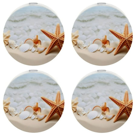 

Night Light Plug into Wall for Kids & Adults，Beach Starfish Seashells Sensor Small Dusk to Dawn Night Light for Room Bedroom Bathroom Hallway Kitchen