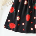 thumbnail image 7 of Ugoldhm Baby Girls Strawberry Print Lace Ruffle Sleeve Dress - Casual Summer A-Line Dress for Infants, 7 of 7