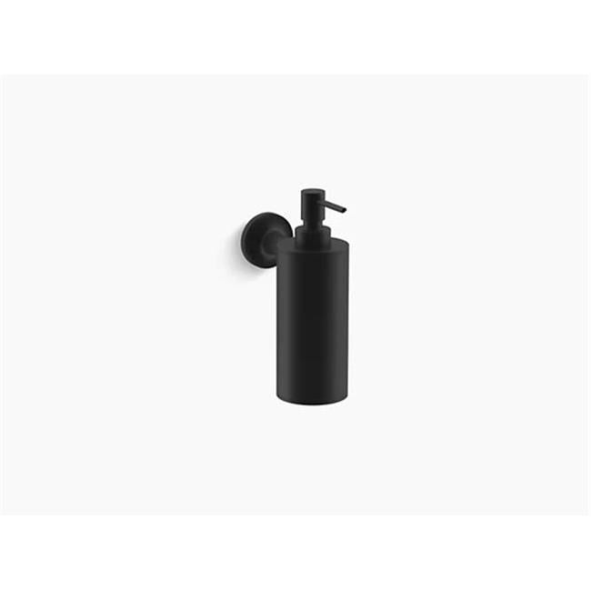 Kohler K14380BL Purist Wallmount Soap Dispenser Matte Black