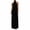 Black, variant on Women Halter High Neck Sleeveless Maxi Dresses Loose Flowy Gown Evening Party Vacation Dresses for Casual Wedding Guest