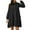 Black, variant on LLYwey Wedding Guest Dresses Women Solid Color Round Neck Lantern Long Sleeve Bodice Dress New Christmas Dresses Red Xl