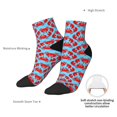 thumbnail image 6 of Fuzoiu Cartoon Crabs Print Adult Socks, Crew Moisture-wicking Socks, Unisex Cushion Crew Socks,Casual Sports Ankle Socks, 6 of 7