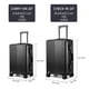 thumbnail image 5 of Equipaje MYER Hard Shell Carry On de aluminio clásico negro de 20 pulgadas, 5 of 8