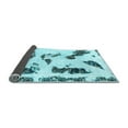 thumbnail image 2 of Ahgly Company Indoor Round Abstract Light Blue Modern Area Rugs, 7' Round, 2 of 4
