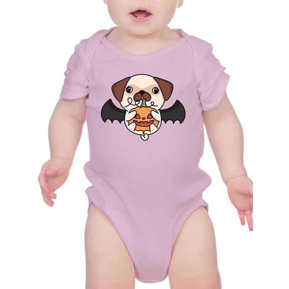 Cute Vampire Pug Bodysuit Infant -Image by Shutterstock, Newborn