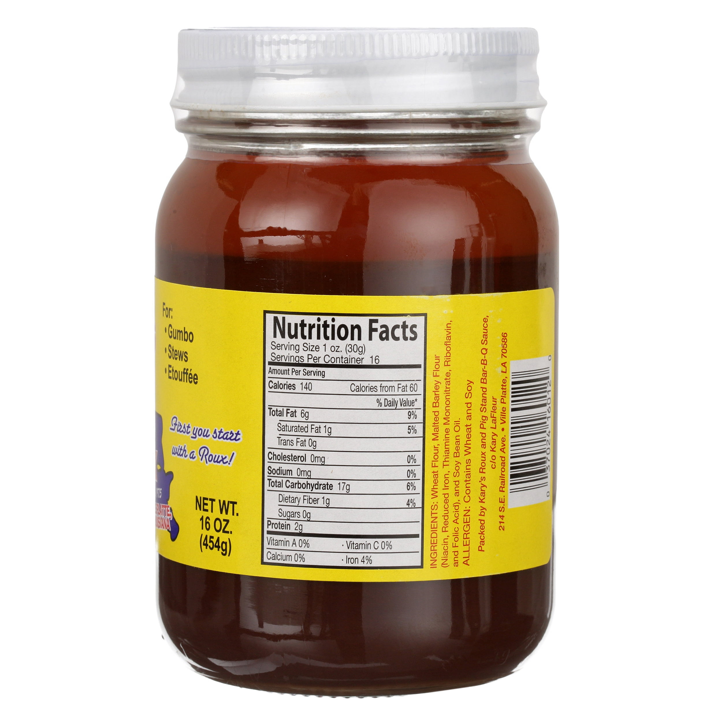 (12 pack) Kary's Original Cajun Style Dark Roux 16 oz Jar for Authentic Gumbo and Stew