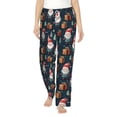 thumbnail image 2 of Lsque Cute Santa Claus Gift Print Women's Pajama Pants, Lounge Pant - Comfortable Home Wear,Elastic Waistband, Stylish Design-Small, 2 of 9