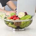 thumbnail image 4 of Cesta De Fruta De Acero Inoxidable 201, Frutero Hueco, Cesta De Almacenamiento De Alambre De Metal Multiusos Para Sala De Estar, Oficina, Cocina Yuarrent HA026376-04, 4 of 6