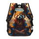 thumbnail image 4 of Fotbe Prairie Meditating Raccoon Mochila Casual con Estampado para Escuela, Viajes y Actividades al Aire Libre - Duradera, Ligera y Cómoda, 4 of 5