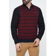 thumbnail image 3 of Chandail pour Hommes Rayé Bleu Marine Bordeaux, 3 of 6
