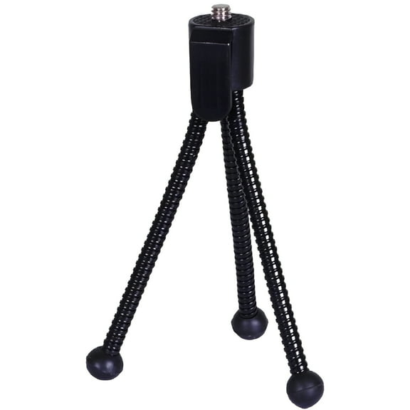 JacobsParts 4" Flexible Compact Mini Table Top Tripod with Adjustable Legs for Small Cameras Webcams