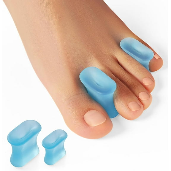Welnove Gel Toe Separators for Bunion Relief – 12-Pack Soft Silicone Toe Spacers for Overlapping Toes, Calluses & Foot Comfort – Men & Women