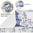 thumbnail image 2 of FREEAMG Dish Drying Mat Beautiful Vintage Pagodas Chinoiserie Style Kitchen Dish Pads Super Absorbent Dish Drying Rack Pads Safe Heat-resistant Kitchen Counter Mat,16x18 Inch, 2 of 7