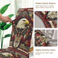 thumbnail image 5 of Yayeee 4 Pack Dining Chair Covers Stretch Parson Chairs Slipcovers Seat Protector, Red Abstract Eagle, 5 of 6