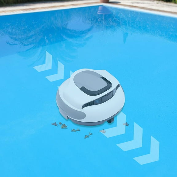 Automatic Pool Cleaning Robot ,Above/in-Ground Cordless Robotic Vacuum Cleaner