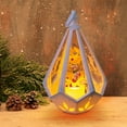thumbnail image 4 of Danhjin Battery Operated Flameless Lantern, Luminous Portable Night Lanterns for Christmas Home Indoor Outdoor Window Festival Party Wedding Decoration, 3.78*3.78*6.3in, 4 of 6