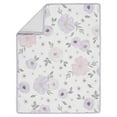 thumbnail image 3 of Sweet Jojo Designs Watercolor Floral Lavender Purple Grey 4 Piece Crib Bedding Set, 3 of 6