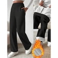 thumbnail image 3 of Hfnxid Women's Straight leg Dress Pants With Pocket Loose Fit High Waist Work Pants Pull On Dress Pants Business Casual Trousers Slacks, 3 of 5