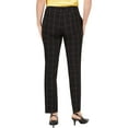 thumbnail image 2 of Kasper Womens Windowpane Casual Trouser Pants, Black, 4, 2 of 2
