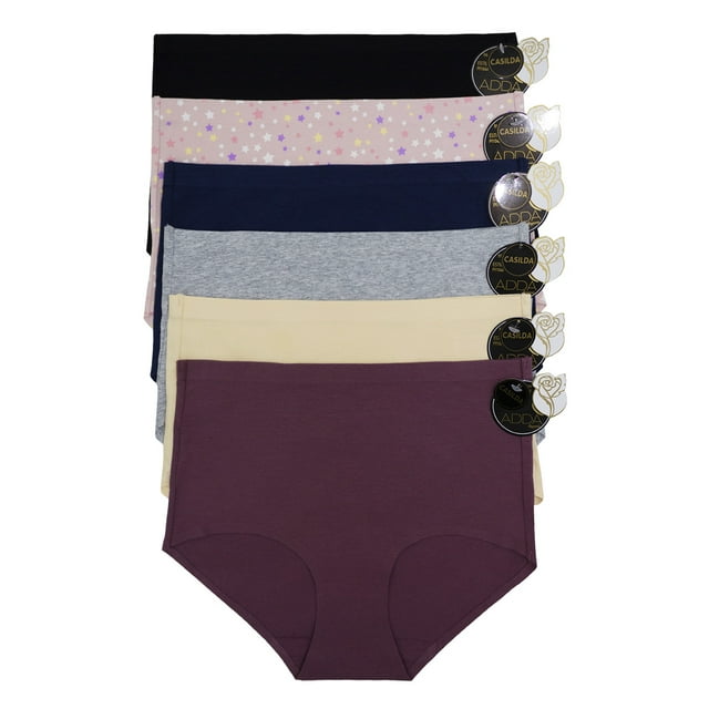 Paquete de Pantaletas Adda Lingerie Casilda, Estilo Completo, Colores Surtidos
