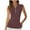 Brown, variant on Htigea Women Sleeveless Golf Tennis Shirts 1/4 Zip Up Casual Summer Athletic Workout Tank Tops Breathable Mesh Quick Dry Sports Tees Gray,XL
