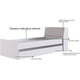 thumbnail image 3 of Base Cama Cabecera Individual Canguro Litera 220 Cm Recamara Kingsman 300203, 3 of 4