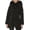 Black, variant on Women's Puffer Coat– Mid-length Fit & Flare Jacket (Toffee, XS)