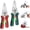 Set, variant on 16 in 1 Wire Stripper Twister for Cutting and Pulling Wires, Multifunctional Cable Scissors, Voltage Tester Pliers with Voltage Tester&Alarms, Detectable 12-250V for Professional and Home Use (Red)