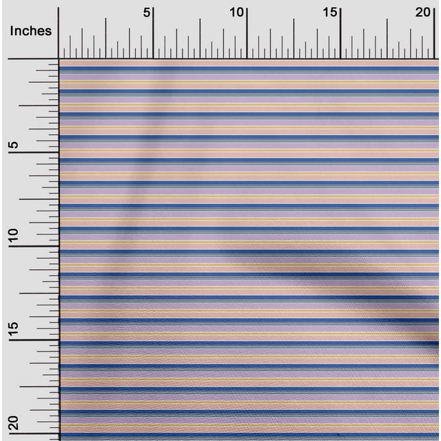 oneOone Tissu en Coton Flex Multicolore Rayé Décor Tissu Imprimé BTY 40 Pouces de Large