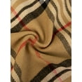 thumbnail image 4 of NevEND Winter Scarf for Men and Women Luxurious Classic Unisex Plain Plaid Wrap Beige, 4 of 5