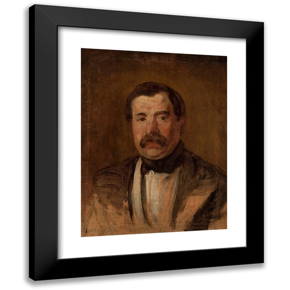 Piotr Michałowski 12x14 Black Modern Framed Museum Art Print Titled - Portrait of Maksymilian Oborski