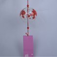 thumbnail image 4 of Handblowed Japanese Edo Furin Wind Bell Wind Chimes with Handpainted Rose, 4 of 6