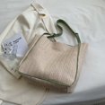 thumbnail image 3 of Bolsa de hombro de paja para mujer de mano de gran capacidad para la playa para mujer de mano para compras JShteea Para Estrenar, 3 of 9
