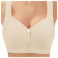 thumbnail image 2 of Fsqjgq Womens Underwear Sports Bras for Women Large Bust Wireless Bra Front Closure Cotton Bras Comfort No Underwire Seamless Bra Plus Size Wireless Bra Nipple Covers Underwire Bralette Bras Bustiers, 2 of 4