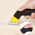 thumbnail image 2 of Juego de 2 raspadores de lechada, herramientas para quitar mortero, raspadores de azulejos, sierra de codo con 5 cuchillas de repuesto para limpieza de baños, 2 of 5