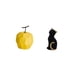 thumbnail image 5 of Escultura De Fruta De Gato De Porcelana, Figura Decorativa De Resina, Adorno De Mesa Coleccionable, Estatua Geométrica De Animal Para Festival, Oficina, Entrada, Estantería, Sala De Estar Y, 5 of 8