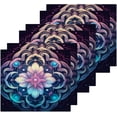 thumbnail image 2 of Blue Mandala Washcloths, Soft and Absorbent Cotton Towel, 2 Pack 12 X 12 Inches Premium Quick Dry Face Towel Wash cloth, 2 of 7