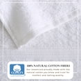 thumbnail image 3 of Great Bay Home Quick-Dry 100% Cotton 6 Pack Hand Towel Set, White., 3 of 6