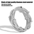 thumbnail image 2 of Fashionable Simple Fish Shaped Woven Ring Metal Retro Men Ring Hand Jewelry AccessorySteel Color, 2 of 4