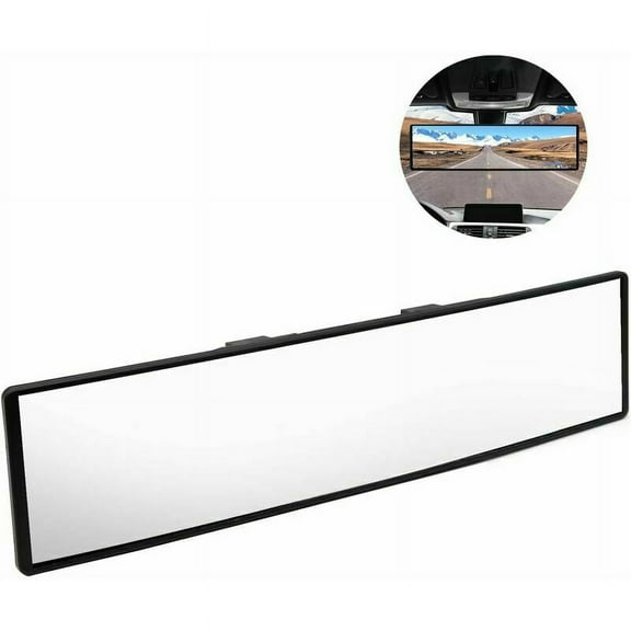 Interior Rear View Mirror, Wide Angle Car Rear View Mirror, Universal Interior Panoramic Rear View Mirror, Car Blind Spot Mirror, Anti-Glare Rearview Mirror, for Cars, Trucks, SUV