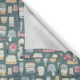 thumbnail image 4 of Ambesonne Kitchen Valance Pack of 2, Cooking Utensils Dishes Art, 42"X18", Multicolor, 4 of 5