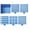 Blue, variant on Desktop Organizer ABS Sticky Note Holder Transparent Memo Tray for Post it Notes and Small Stationery, Black Office Desktop Storage Box Container for Templates and Index Cards