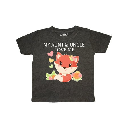 

Inktastic My Aunt and Uncle Love Me- little fox Gift Toddler Boy or Toddler Girl T-Shirt