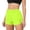 Yellow, variant on asjyhkr Running Sports Shorts for Women Elastic High Waist Quick Dry Breathable Summer Gym Workout Shorts