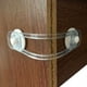 thumbnail image 1 of Cerraduras de Seguridad para Niños Cerradura de Seguridad de 2 Piezas, Cerraduras para Armarios, Inodoros, Cocinas, Puertas y Ventanas, Frigorífico, Adhesivo 3M Extra Fuerte, Transparente, 1 of 5
