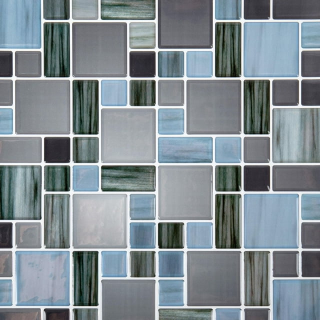 Truu Design Self-Adhesive Square Peel and Stick Backsplash Wall Tiles