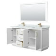 thumbnail image 2 of Wyndham Collection Wcf414166d-Nat-Unsm58 Strada 66" Free Standing Double Basin Vanity Set, 2 of 7