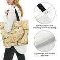 thumbnail image 3 of Balery Taco Tortillas Bolsa Tote Estilo Estético con Cremalleras, Bolsa de Hombro, Bolsa de Compras Grande y Plegable, 3 of 8