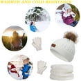 thumbnail image 3 of Doingart 3Pcs Kids Toddler Winter Beanie Hat Scarf Gloves Set for Boys Girls age 2-6, Warm Fleece Lining Hat Beanie Sets, 3 of 5