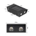 thumbnail image 2 of 4Pcs Outdoor Solar Wall Lights, Square Wireless Sconces, IP65 Waterproof with Solar Panel, 2 of 5
